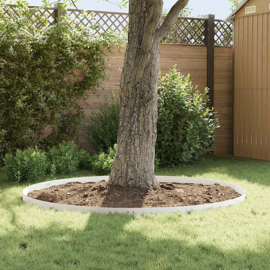 vidaXL Metallische Gartenhecke in Weißes Farbe 1m x 12cm 30 Stück