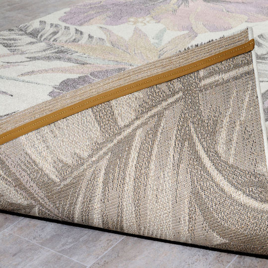 Tzikas Carpets 22440-261 Teppich Rechteckig Synthetisch,Polyester/Cotton/Leather White-Cream