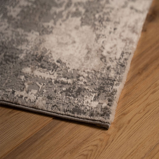 Tzikas Carpets Elements Килим Правоъгълена Черно-сребрист