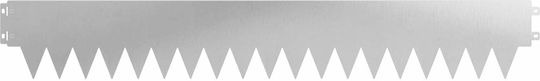 vidaXL Metallic Garden Hedge in Silver Colour 15cm x 1.03m 30 Pieces