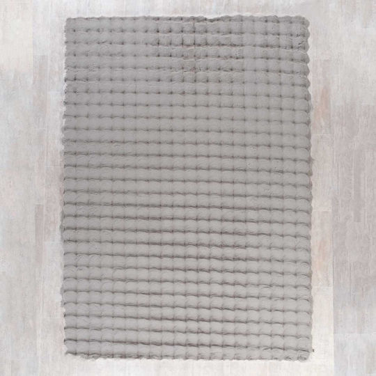 Tzikas Carpets Fuzzy 26164-095 Противоплъзгащо Килим Правоъгълена Сив