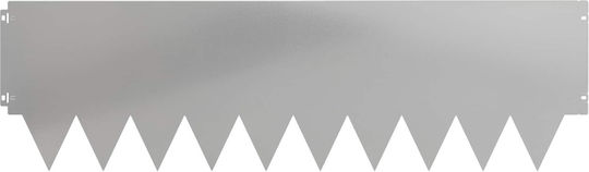 vidaXL Metallische Gartenhecke in Silber Farbe 30cm x 1.03m 10Stücke