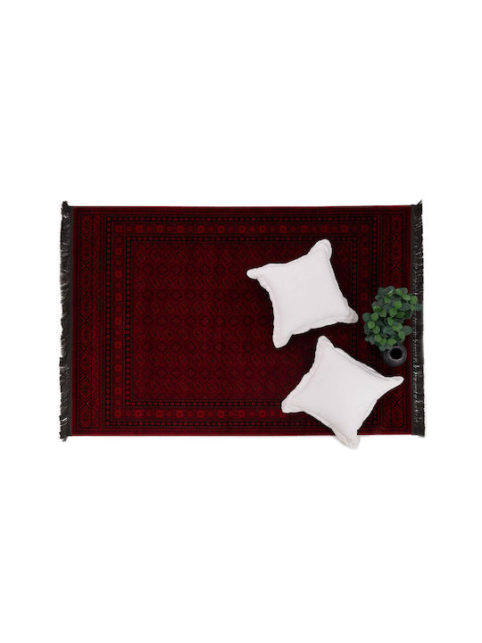 Royal Carpet Afgan 7454A Χαλί Ορθογώνιο με Κρόσια D.red 7454a 100x160cm