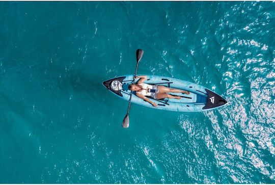 Virtufit VFW06139 Caiac Gonflabil de Mare pentru 2 Persoane Turcoaz