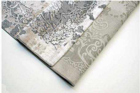 Tzikas Carpets Elements 31131-975 Кръгъл Килим БЕЖОВО-КАФЯВО-СИВО-ЗЛАТНО Ф200cm