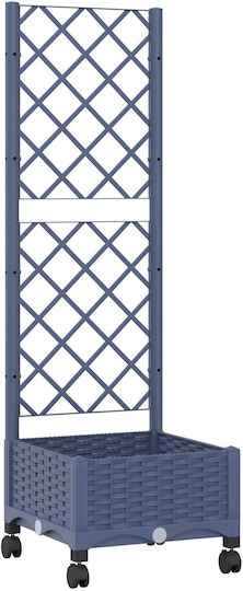 vidaXL Plastic Blue Grey Planter Box