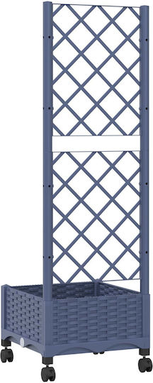 vidaXL Plastic Blue Grey Planter Box