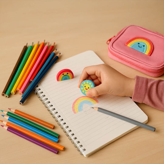 Erasers Erasing Writing Eraser School Children 6x