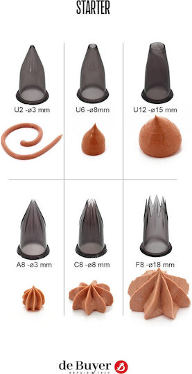 De Buyer Set Pungi de Patiserie 6 Bucăți 3011244150076