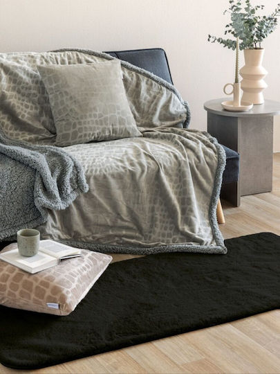 Palamaiki Lagos Αντιολισθητικό Χαλί Ορθογώνιο Black 60x140cm