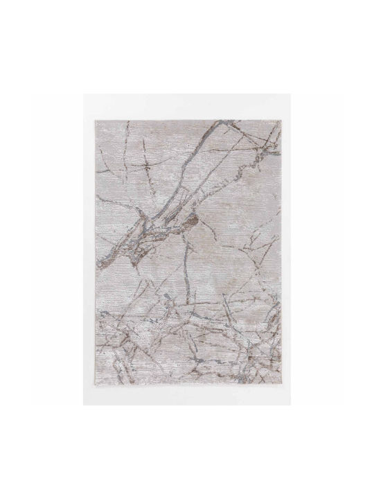 Ezzo Firenze D080AH9 Teppich Rechteckig Synthetisch,Polyester/Cotton/Leather Gray