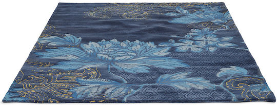 Wedgwood BC291520 Χειροποίητο Χαλί Ορθογώνιο Μάλλινο Blue Fabled Floral Navy 200x280cm