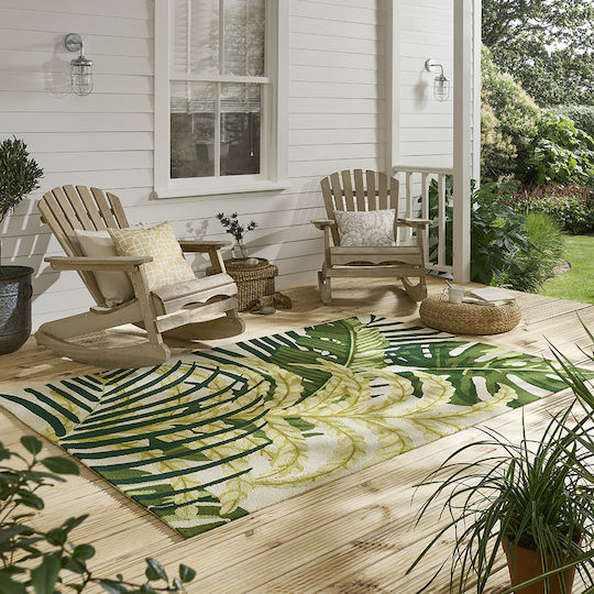 Brink & Campman Manila Artichoke Covor De exterior Rectangular Verde