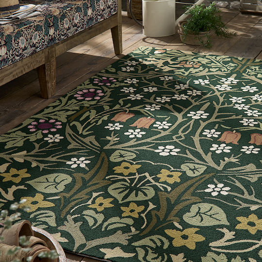 Brink & Campman Blackthorn Tump Covor De exterior Rectangular Verde