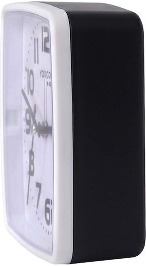 Avizar Table Clock Bedroom 13cm Clear Precise Time Display Black