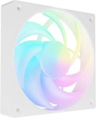 Fury SAI S12 Case Fan 120mm (1500rpm / 49.6cfm) με ARGB Φωτισμό και Σύνδεση 4-Pin PWM 3τμχ Λευκό