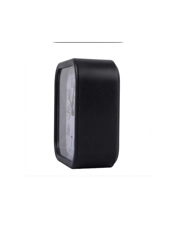 Avizar Analog Table Clock Bedroom Alarm Function Backlight Black