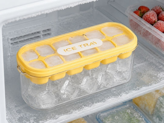 Verk Group Eiswürfelformen und -tabletts Silikon mit Deckel 12 Schlitze Aufbewahrungsbehälter Verk Group Eiswürfelformen und -tabletts Silikon mit Deckel 12 Schlitze Aufbewahrungsbehälter