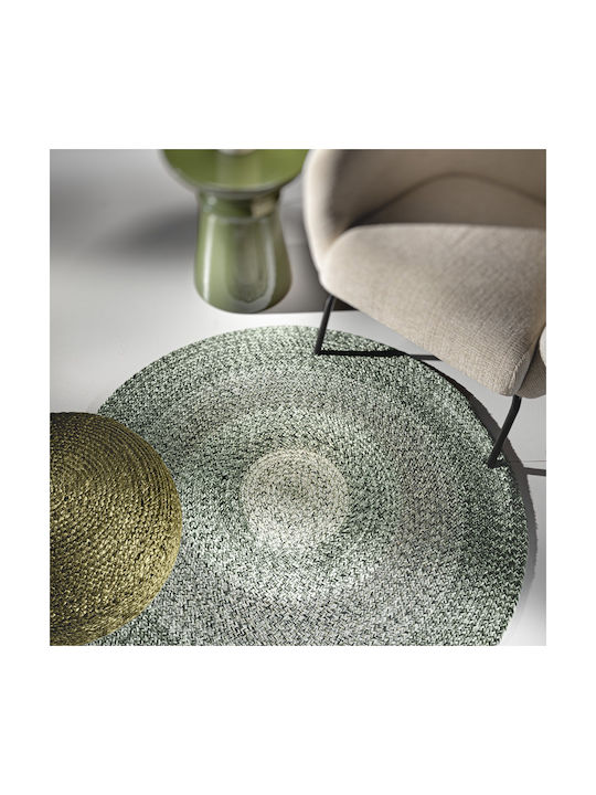 Guy Laroche Shades Round Cotton Rug Olive Φ110cm