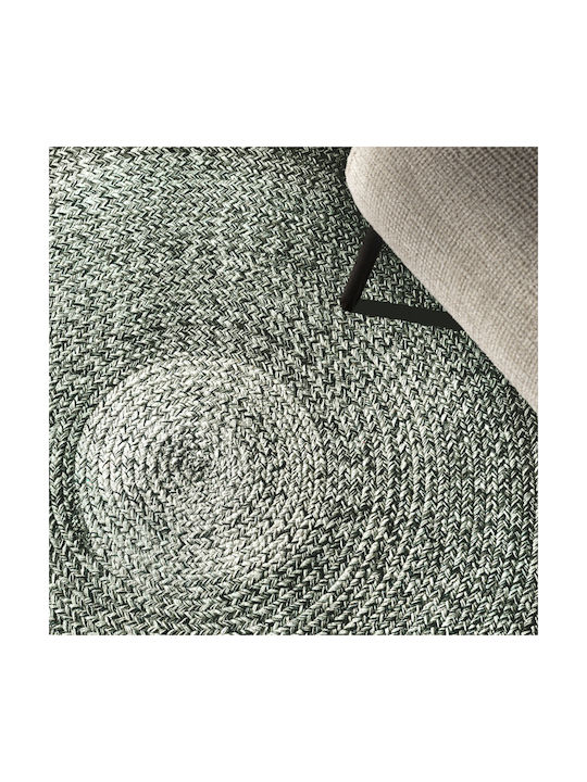 Guy Laroche Shades Round Cotton Rug Olive Φ110cm