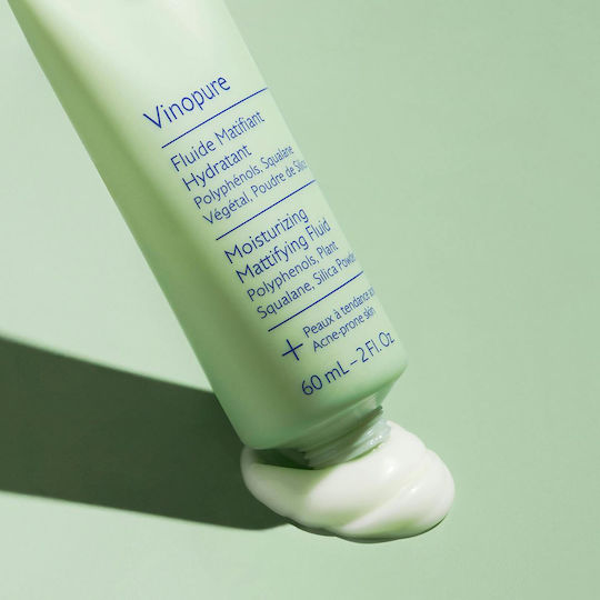 Caudalie Vinopure Ρυθμιστική Λεπτόρρευστη Κρέμα Προσώπου κατά των Ατελειών 60ml