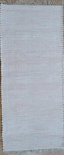 Tzikas Carpets Natura 30160-020 Χειροποίητο Χαλί Ορθογώνιο Καλοκαιρινό Βαμβακερό με Κρόσια Beige / Orange 140x200cm