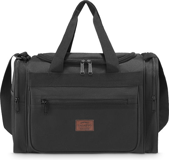 Zagatto Geantă Voiaj 24l Neagră Textilă M40xL20xÎ25cm