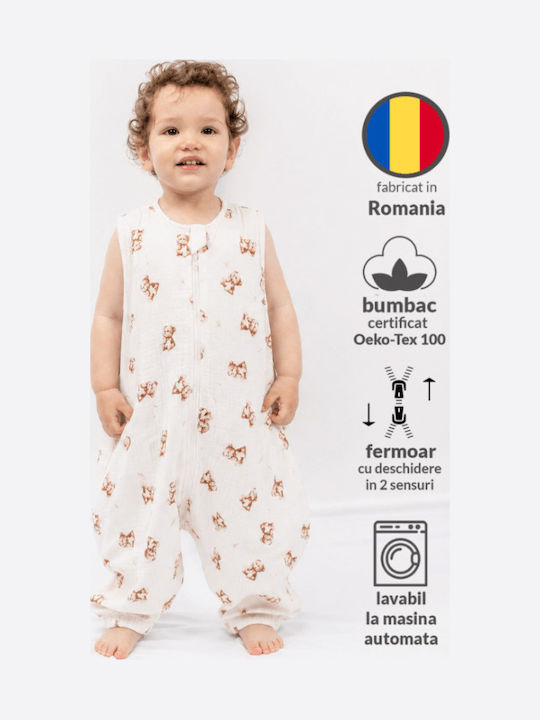 Kidizi Summer Sleeping Bag 0.3 tog Teddy Tales