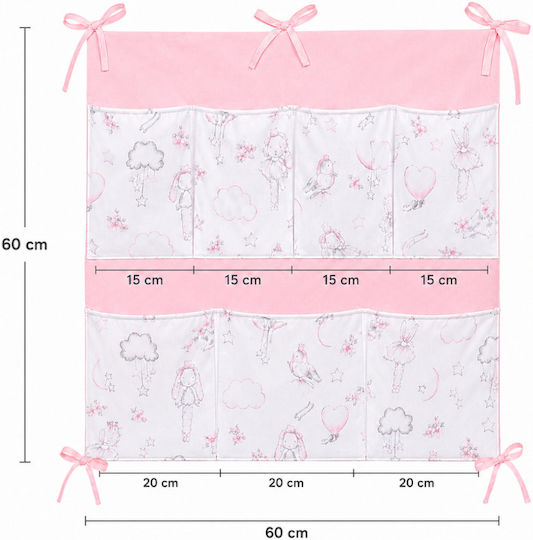Kidizi Wickelunterlage Baumwolle Rosa 60x60cm