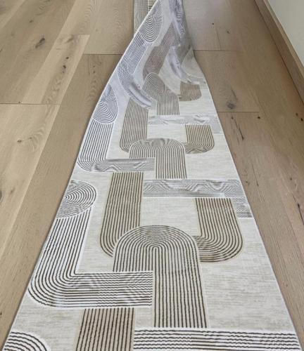 Linea Home 4063 Non-Slip Runner Rug Beige 70x150cm