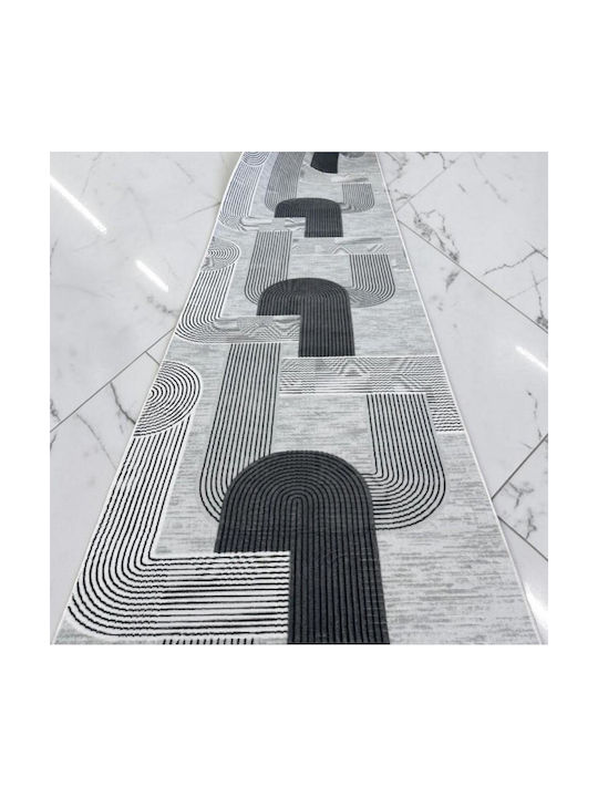 Linea Home 4063 Non-Slip Rug Runner Gray 70x200cm