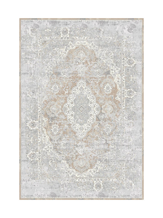 Klonaras Luxurious Silk 5991 Χαλί Ορθογώνιο Μεταξένιο Grey Beige 200x290cm