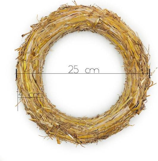 Stroh Befestigungswinkel Kranz 25cm 1 Stück