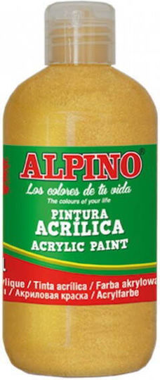 Alpino Vopsea Acrilică Rezistentă la Apă 250ml Alpino Auriu Metalic