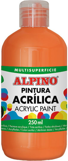 Alpino Acrylic Paint 250ml Alpino Orange