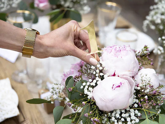 Table Number Toppers Gold 11pcs