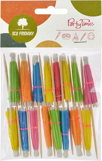 Colorful Paper Drink Umbrellas 10cm 16pcs