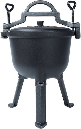 Enamelled Cast Iron Pot On Legs Lid Cast Line 4 L