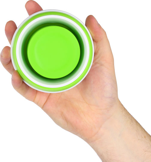 Nc4103 Silicone Collapsible Mug 600ml Light Green Nils Camp
