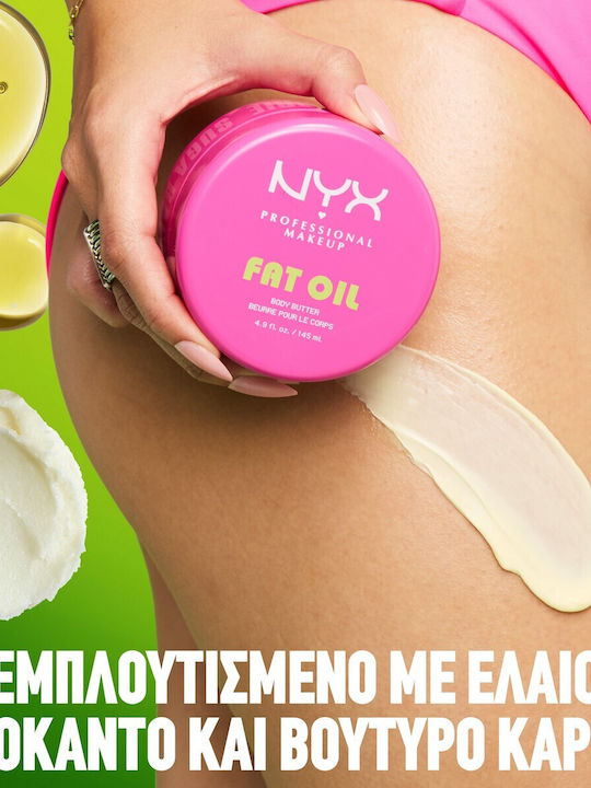NYX Professional Makeup Fat Oil Lip & Body Travel Set for Moisturizing & Brightening Suga Baddie 4pcs