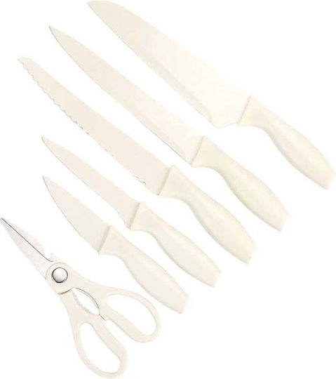 SteweHome Serving Utensil Set Made of Silicone With Stand 18 Pieces White