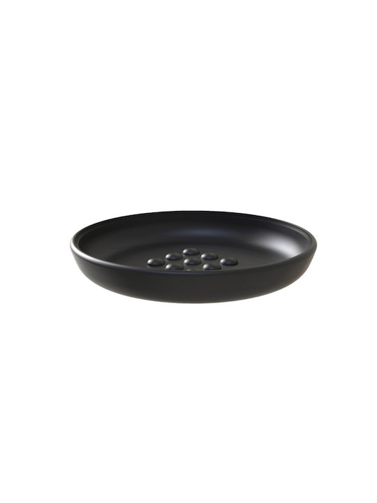 SteweHome Bathroom Accessory Set Plastic Black 5 Pieces