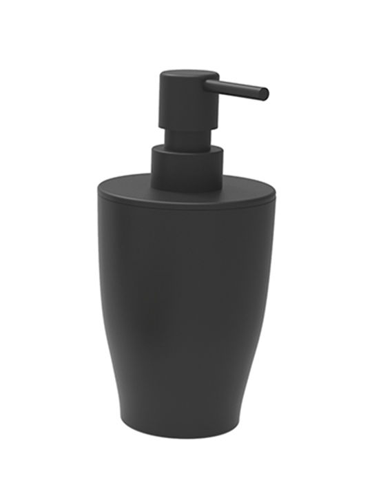 SteweHome Bathroom Accessory Set Plastic Black 5 Pieces