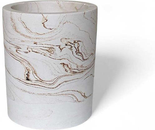 SteweHome Bathroom Accessory Set Resin Beige 4pcs