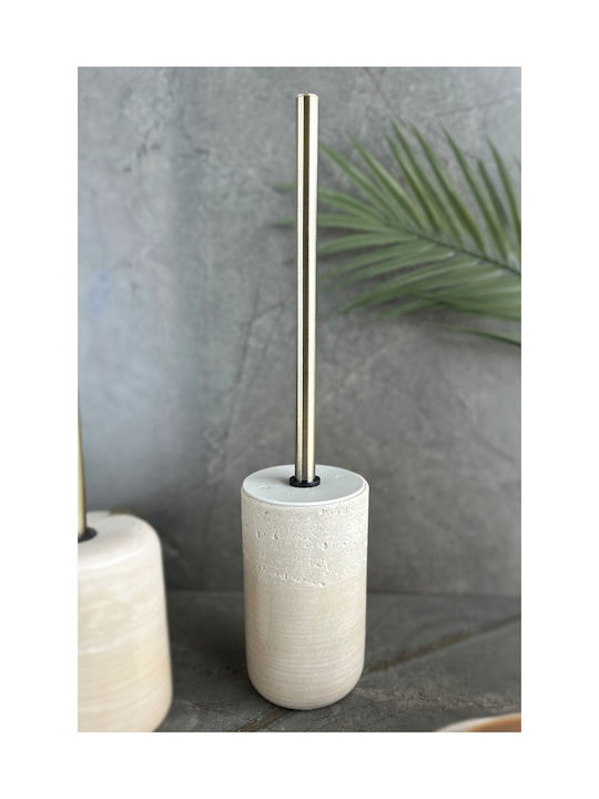 SteweHome Bathroom Accessory Set Resin Beige 5 Pieces