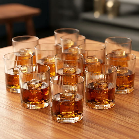 Vilde Vilde Glass Set for Cocktail Water Whiskey Transparent 310ml 12 Pieces