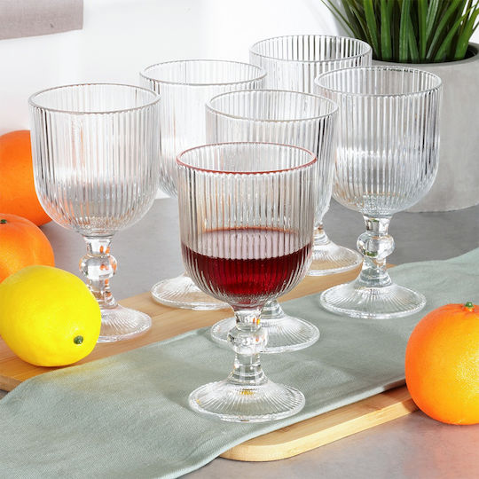 Vilde Set Pahare Vin Roșu Sticlă Albe 340ml 12 Bucăți