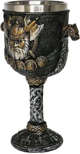 Viking Ποτήρι Κολωνάτο Πλαστικό Γκρι 160ml
