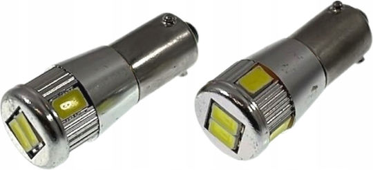 H6w Led Bulbs 6xsmd5630 Canbus White 12v White 6000k