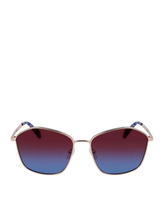 Liu Jo Women's Sunglasses with Yellow Metallic Frame and Yellow Lens